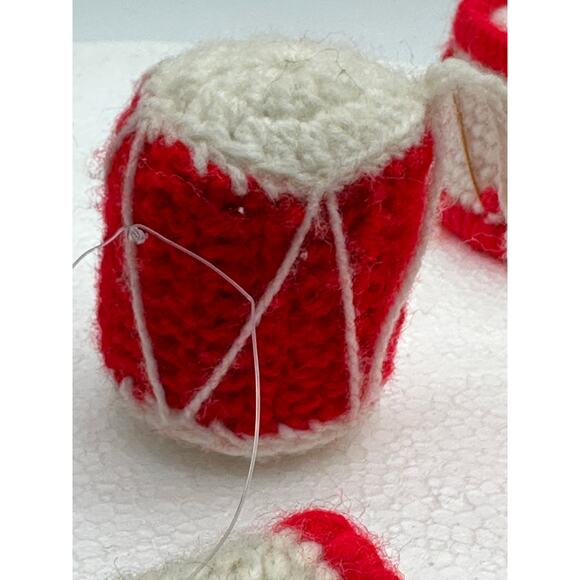 Vintage ornament lot homemade handmade grandma crochet hand knitted 70's 80's - Picture 14 of 16